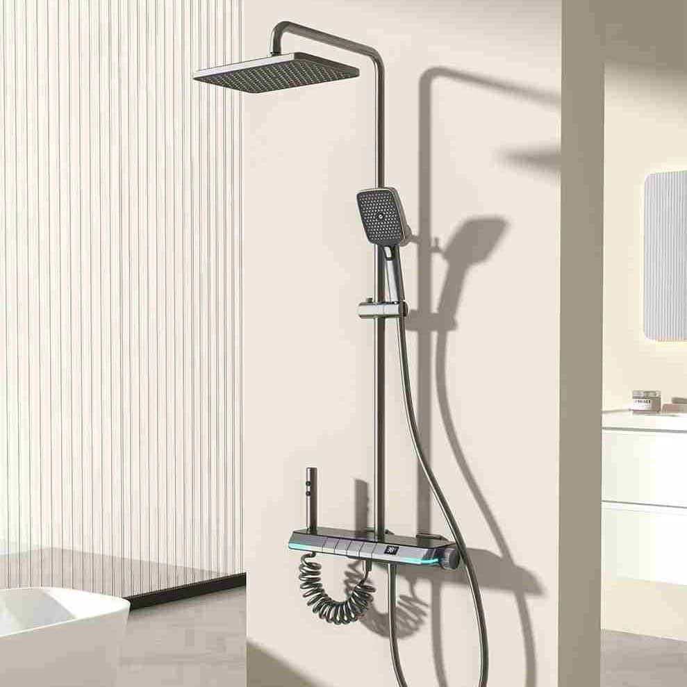 Set de duș multifunctional tip ploaie cu afișare digitala, si cu termostat - IN243 - imagine 5