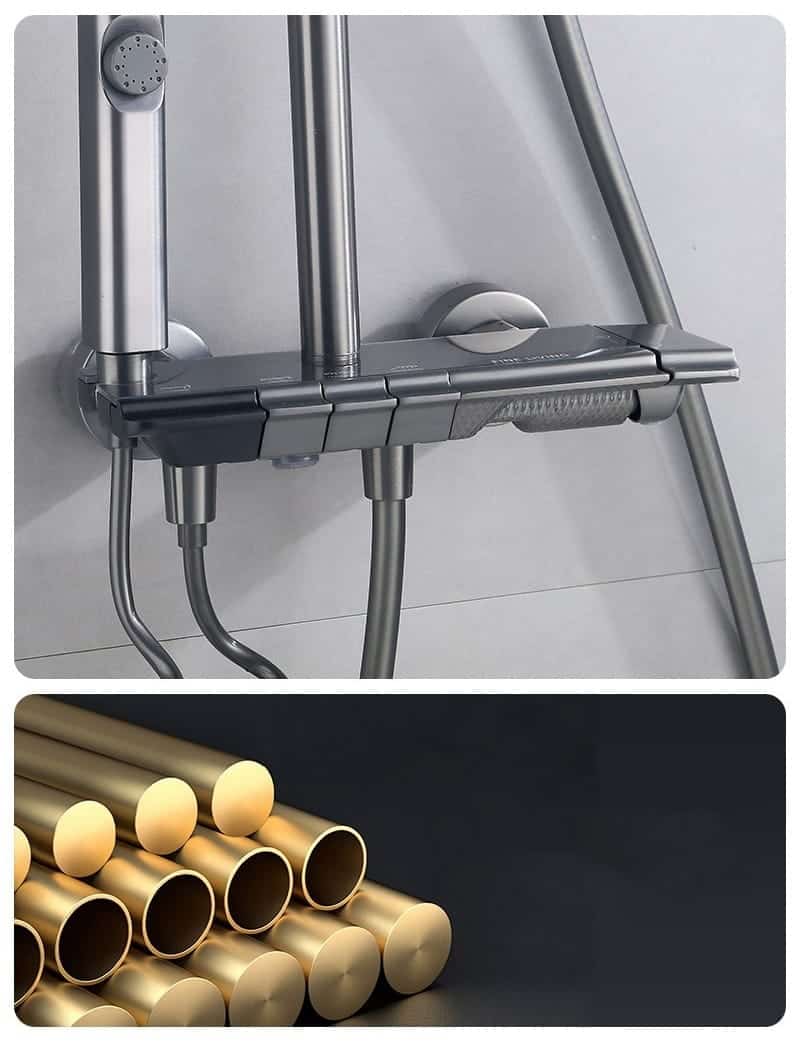 Set de dus multifunctional tip ploaie cu termostat - IN241 - imagine 5